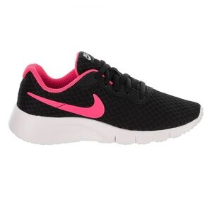 Nike Unisex Big Kids Youth Tanjun Running Gym Shoes Sneakers Black Pink 5Y